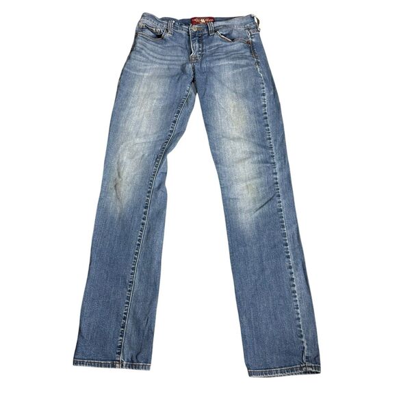 VTG Lucky Brand Sofia Straight Jeans Grunge Y2k Soft Broken In Denim Distressed - Picture 1 of 8
